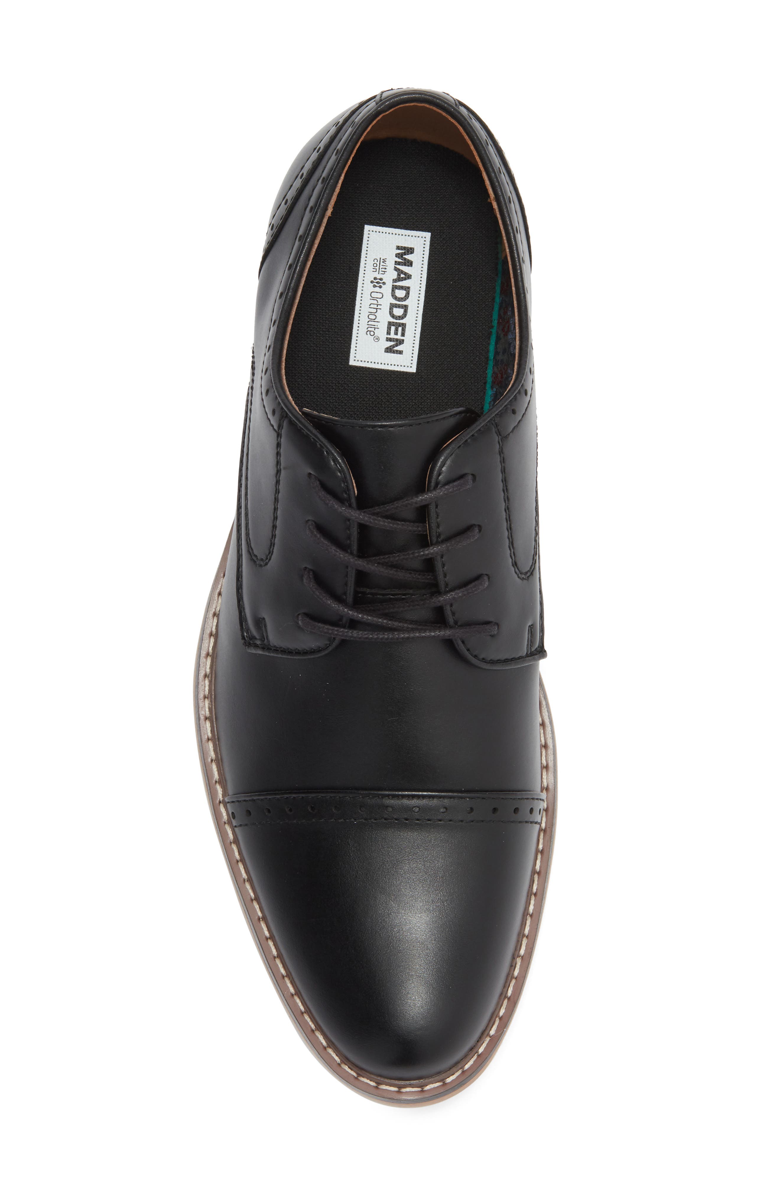 Mausley Cap Toe Oxford, Alternate, color, BLACK