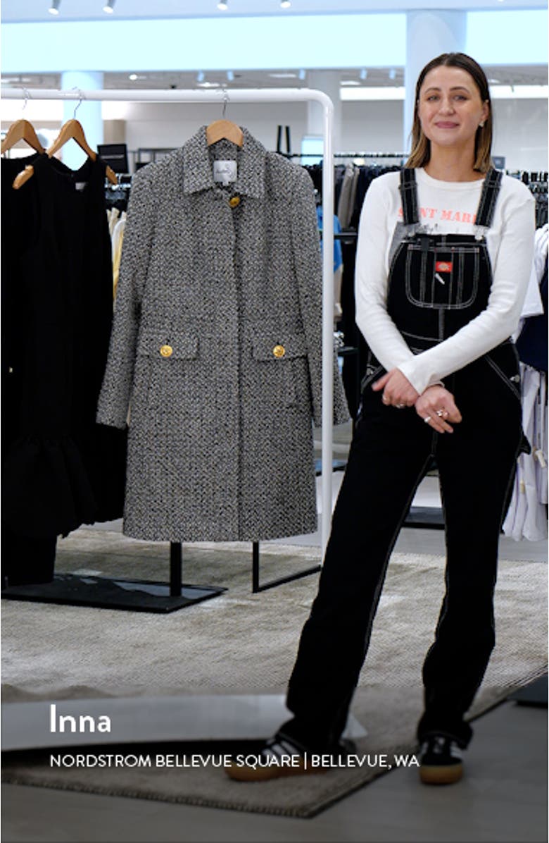 Single Breasted Tweed Coat, sales video thumbnail