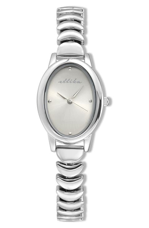Oval Modern Bracelet Watch, 24mm x 31mm