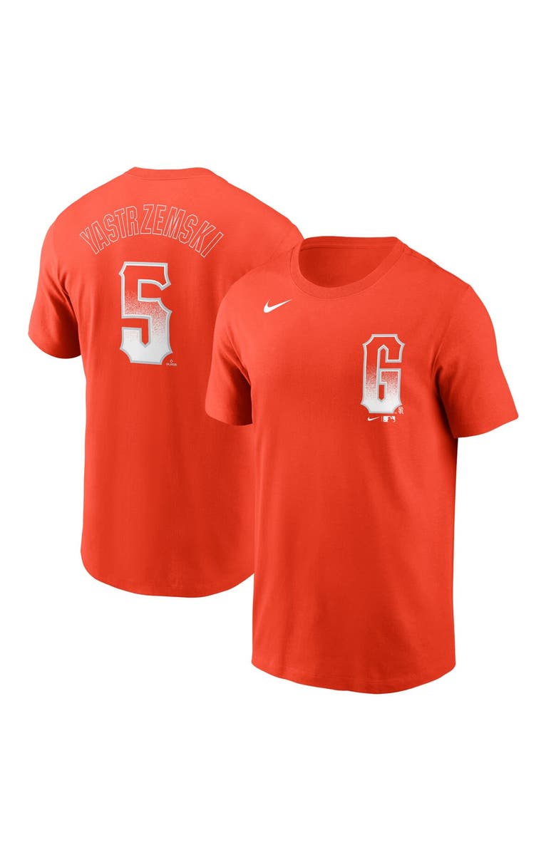 Nike Men's Nike Mike Yastrzemski Orange San Francisco Giants City Connect Name & Number T-Shirt, Main, color, 