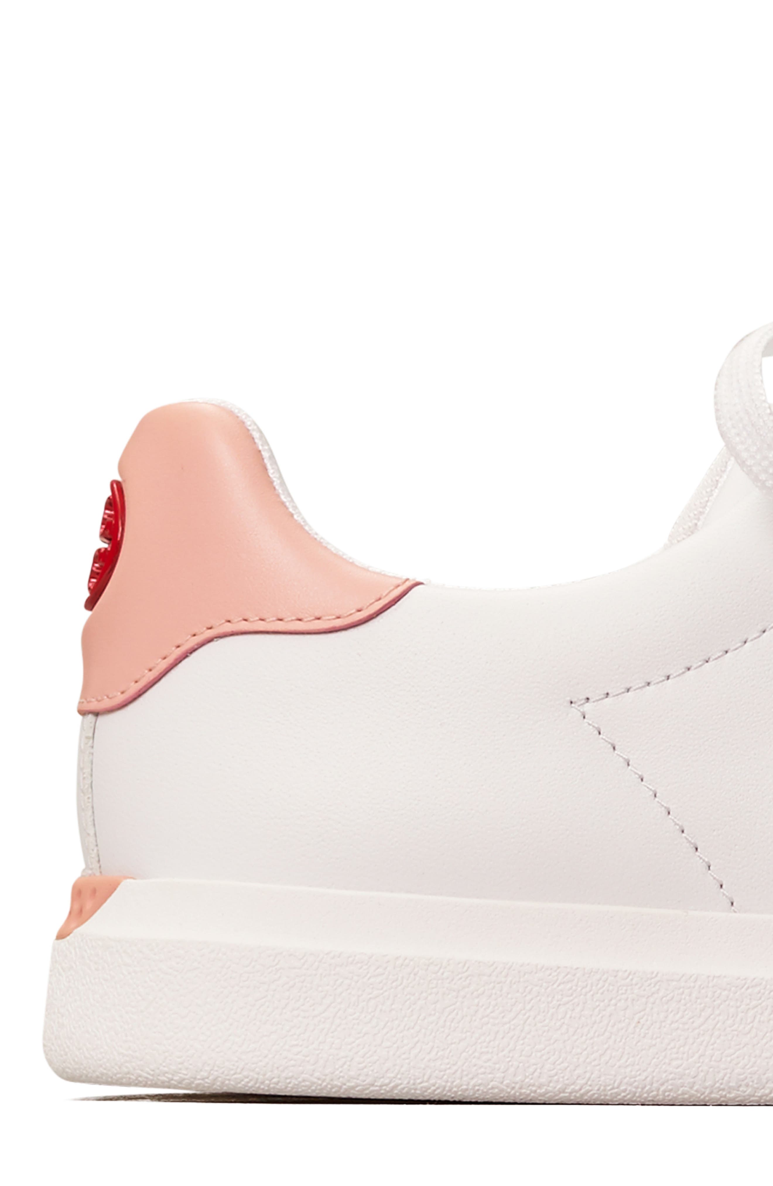 Howell Chevron Sneaker, Alternate, color, PINK STRIPE/ PINK