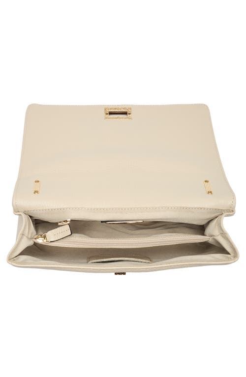 Valentino By Mario Valentino Alice Rockstud Vlogo Leather Shoulder Bag In White
