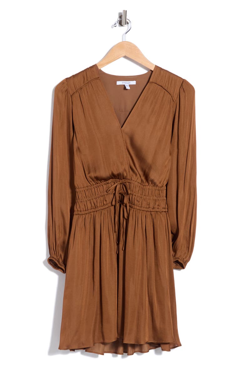 Calanthe Long Sleeve Dress, Main, color, DARK MOCHA