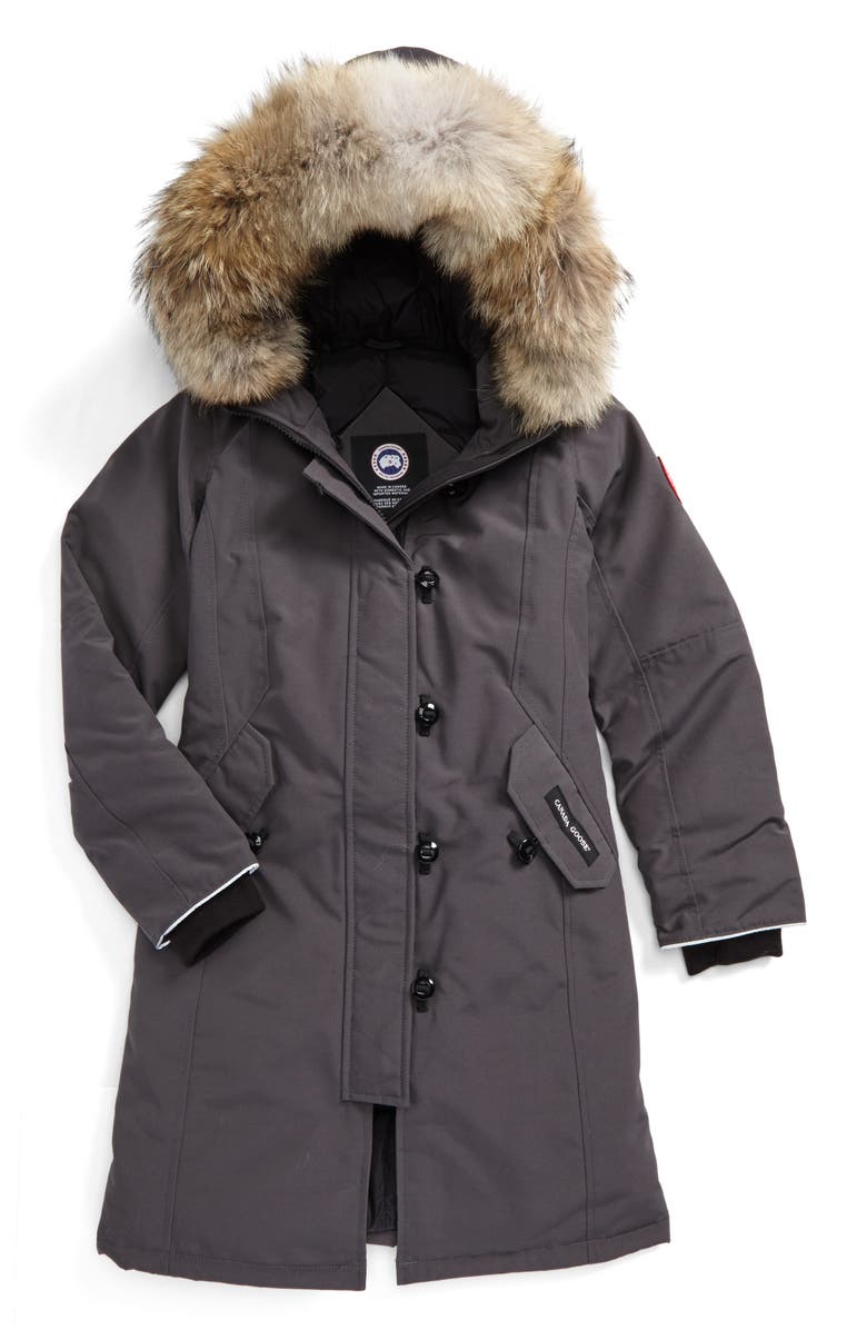 Canada Goose 'Brittania' Down Parka with Genuine Coyote Fur Trim, Main, color,