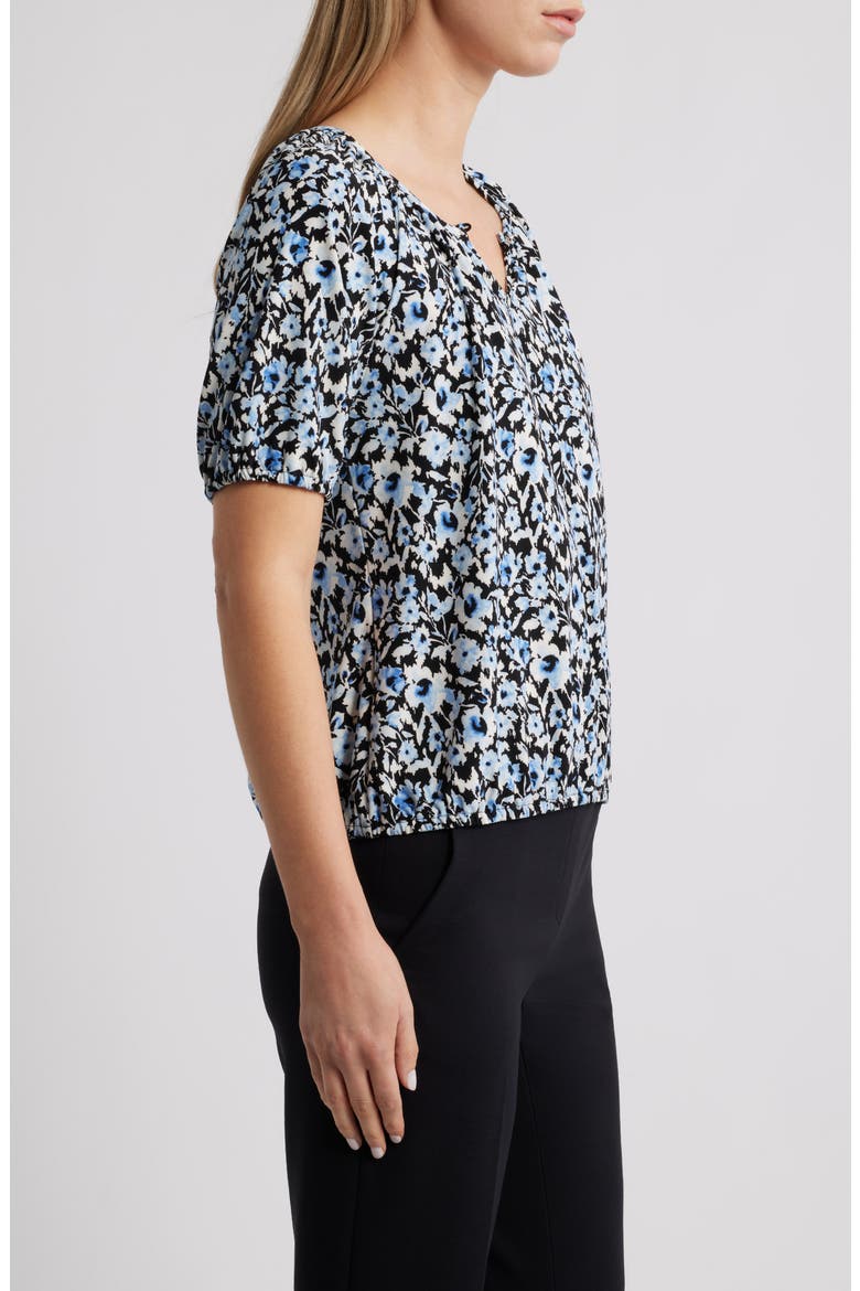 Floral Peasant Top, Alternate, color, BLUE YONDER MULTI