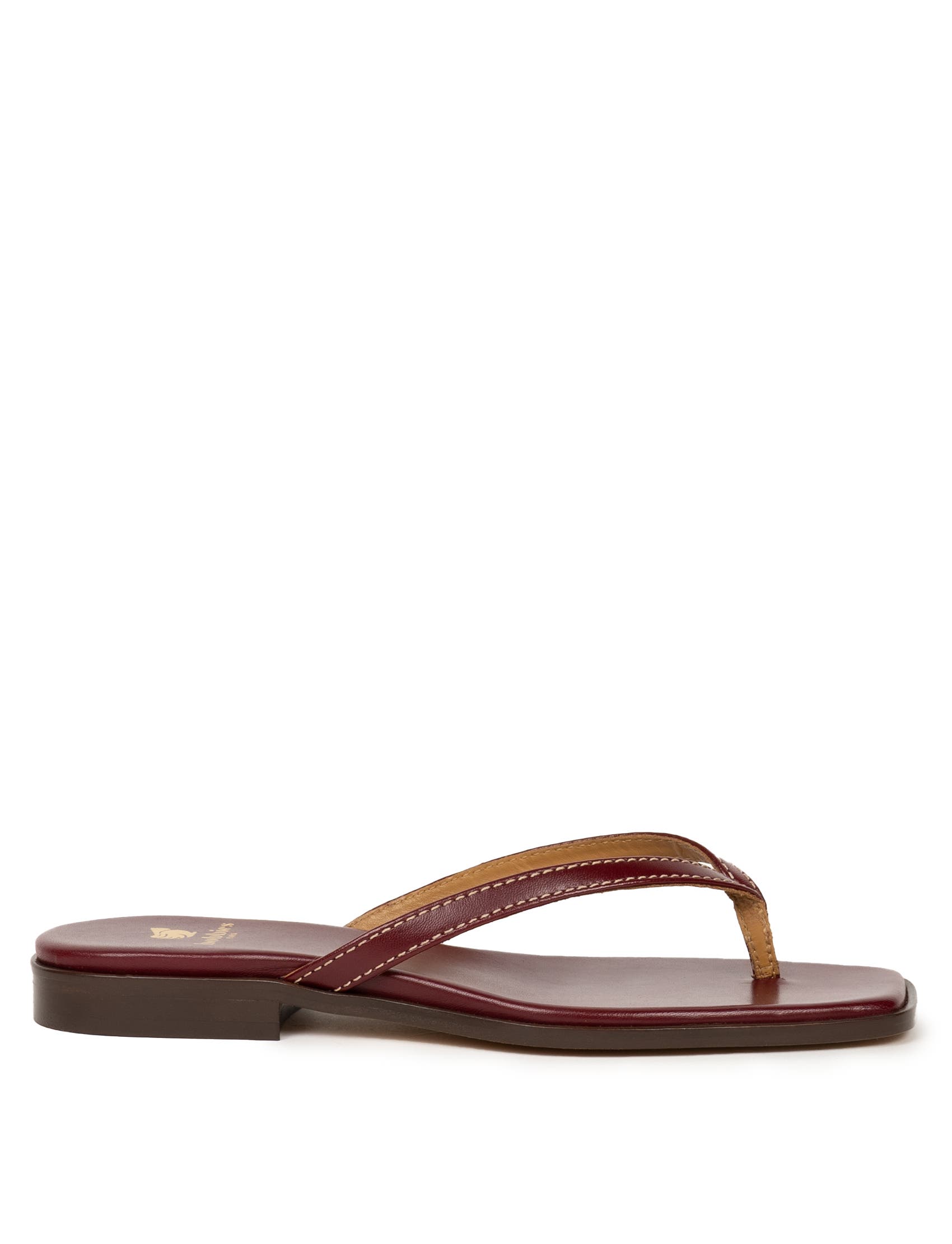 Sol Flat Sandals, Main, color, Garnet