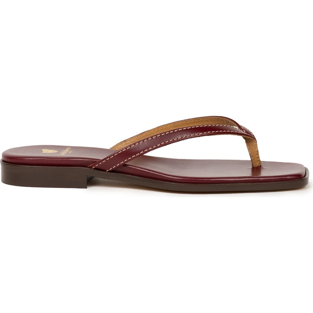 Bobbies Sol Flat Sandals in Garnet at Nordstrom, Size 10.5