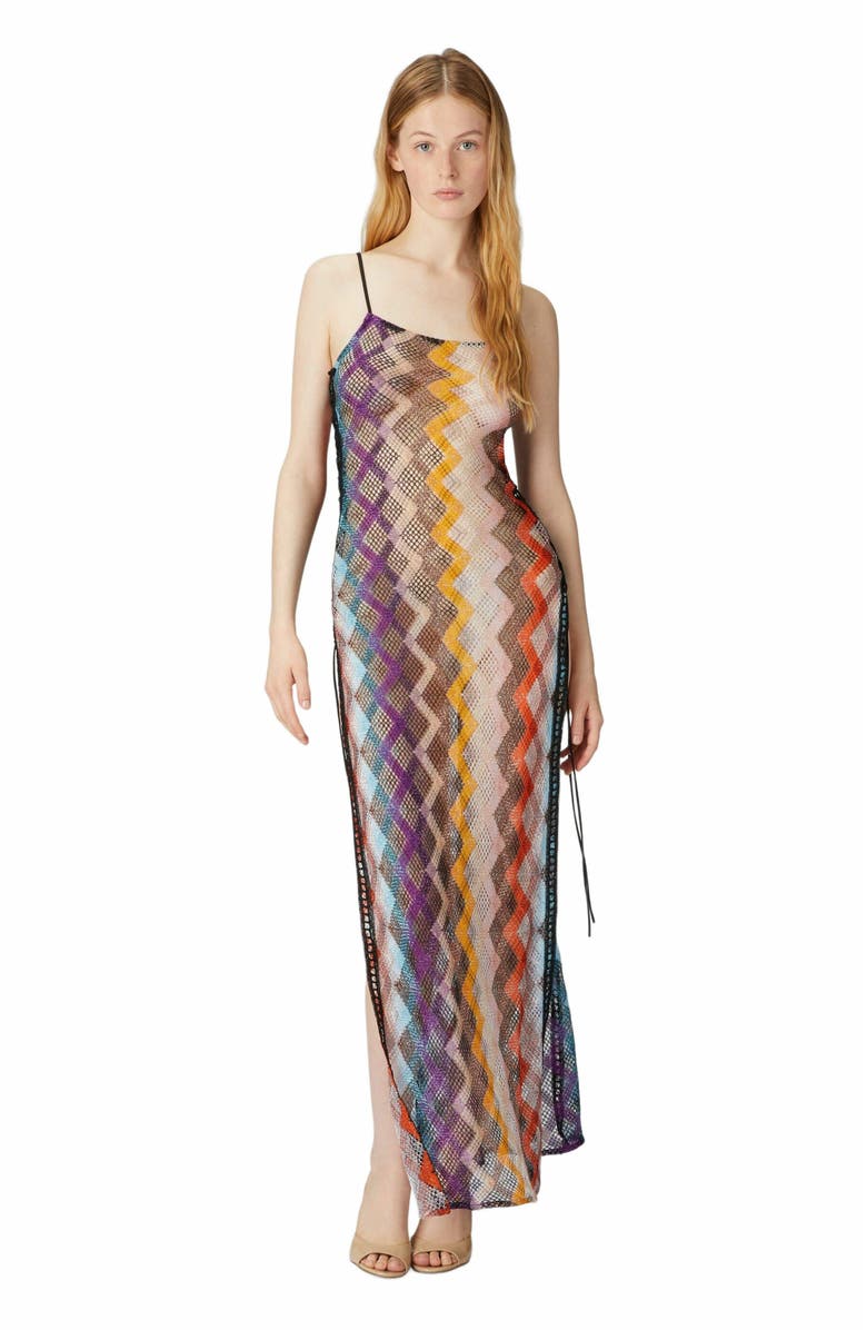 Missoni Long Cover-up With Side Openings, Main, color, Multicoloured