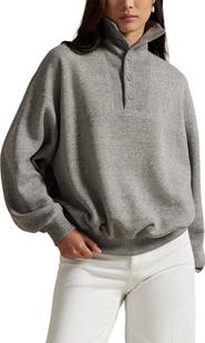 Polo Ralph Lauren Rib Trim Mock Neck Pullover