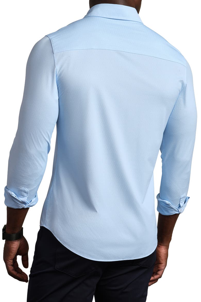 Commuter Slim Fit Button-Up Shirt, Alternate, color, BUSINESS BLUE DIAMOND GEO