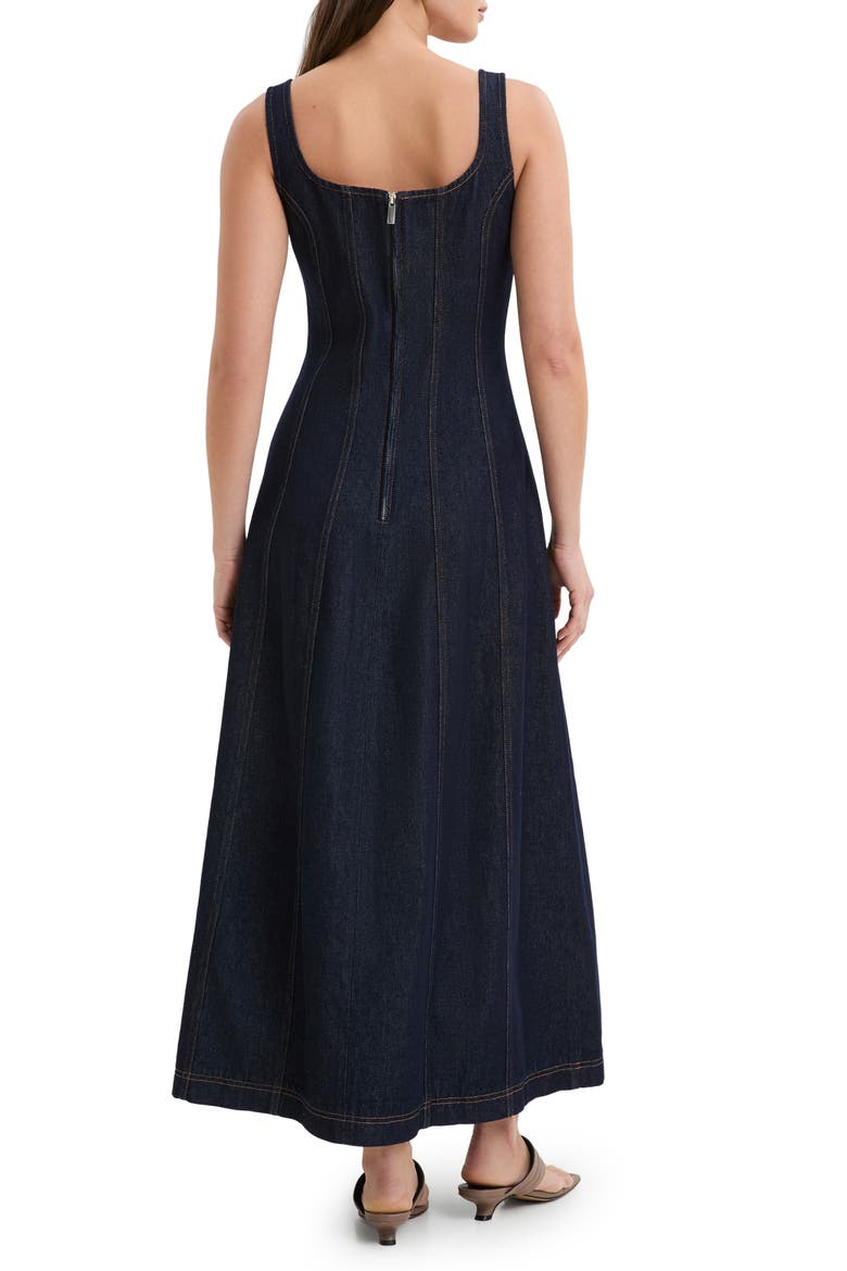 Melrose Denim Maxi Dress, Alternate, color, DARK BLUE