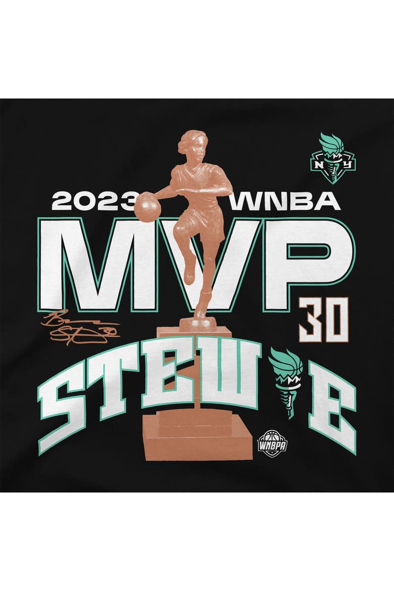 Unisex Stadium Essentials Breanna Stewart Black New York Liberty 2023 WNBA MVP T-Shirt, Alternate, color, Black