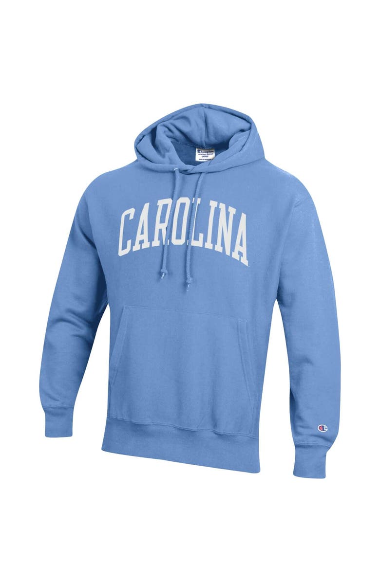 Champion Men's Champion Carolina Blue North Carolina Tar Heels Team Arch Reverse Weave Pullover Hoodie, Alternate, color,