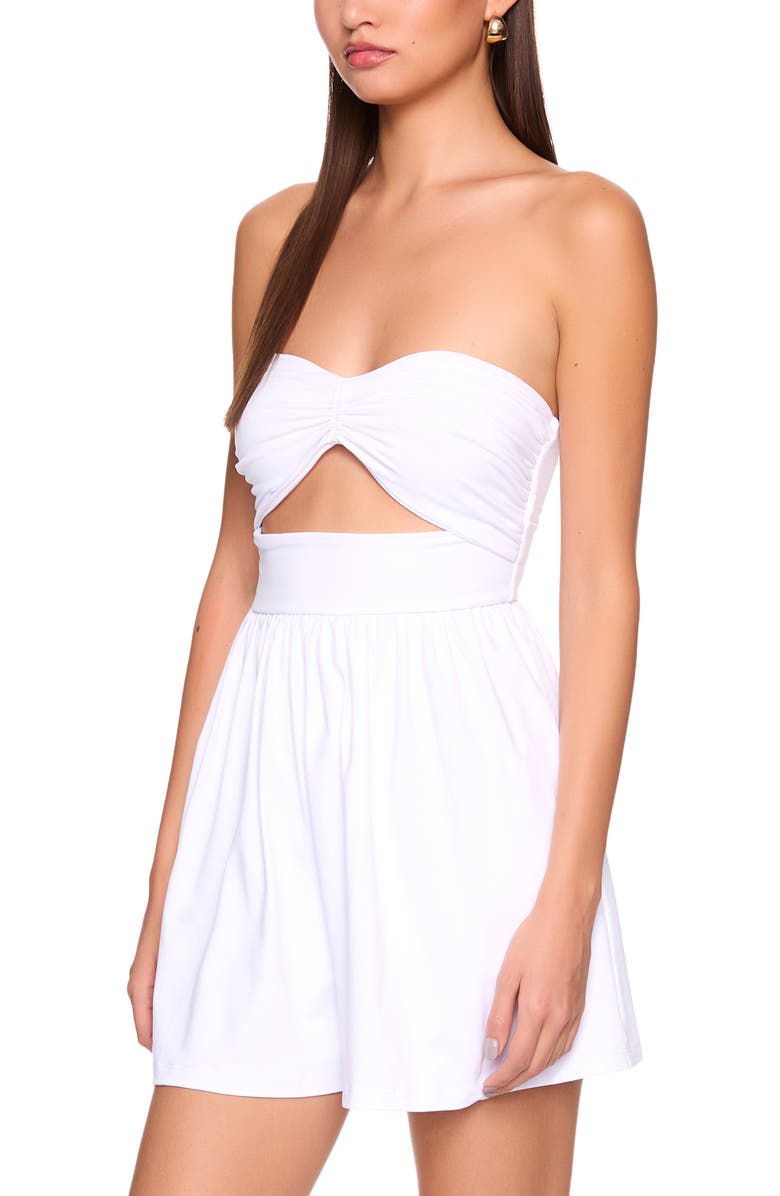 Susana Monaco Cutout Strapless Romper, Alternate, color, 