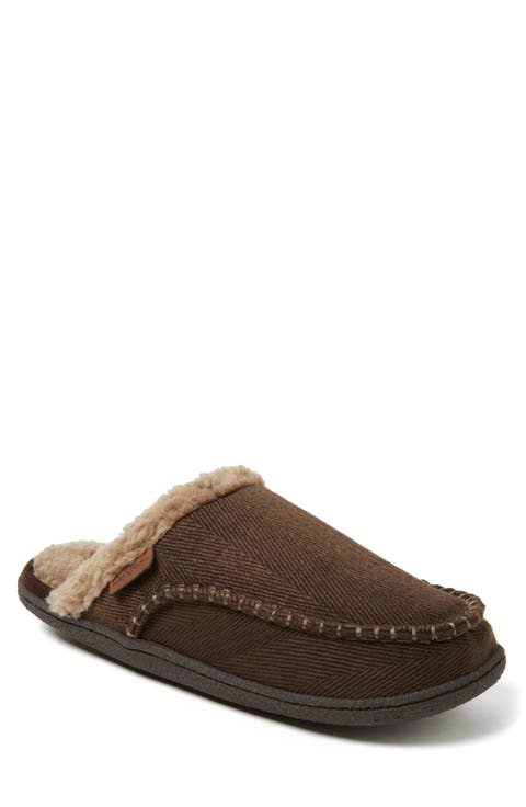 Matthew Faux Shearling Scuff Slipper (Men)