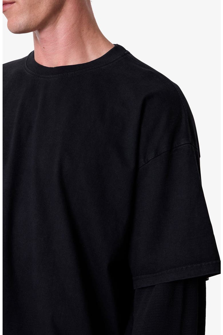 Layered Thermal Long Sleeve T-Shirt, Alternate, color, VINTAGE BLACK