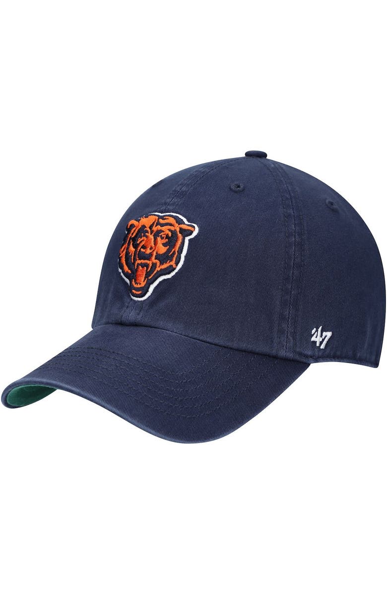 '47 Men's '47 Navy Chicago Bears Franchise Mascot Logo Fitted Hat, Main, color,