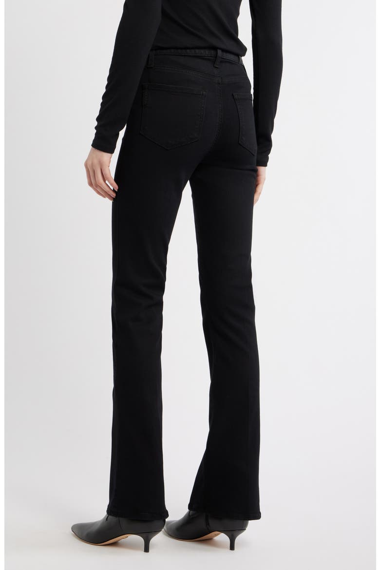 Laurel Canyon High Waist Bootcut Leg Jeans, Alternate, color, BLACK LACQUER