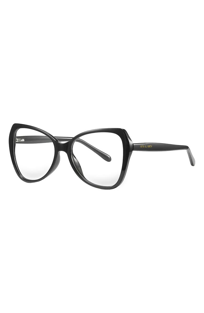 Fifth & Ninth Margot 54mm Butterfly Blue Light Blocking Glasses, Alternate, color, 