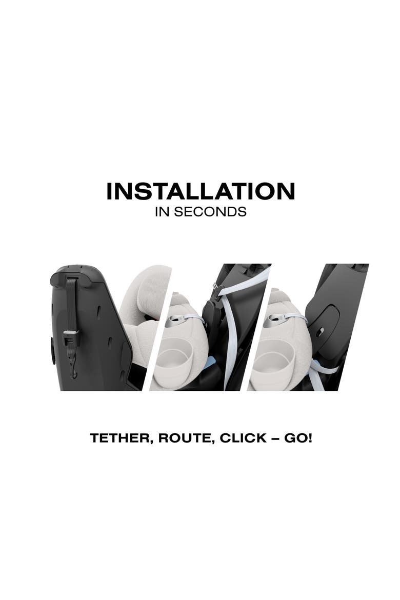 Callisto T 360 Rotating Convertible Car Seat, Alternate, color, CITY GREY