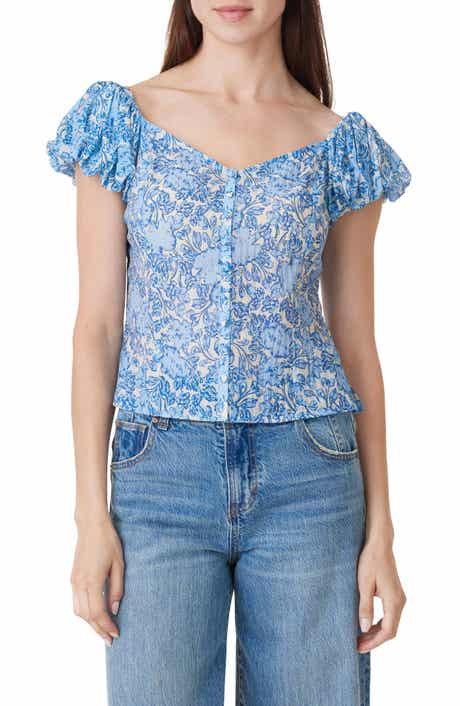 Habitual Seamed Button-Up Top