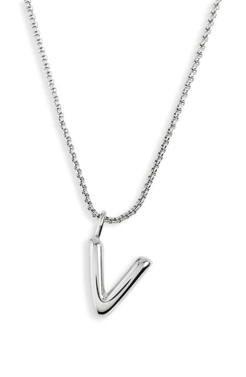 Open Edit Waterproof Bubble Initial Pendant Necklace