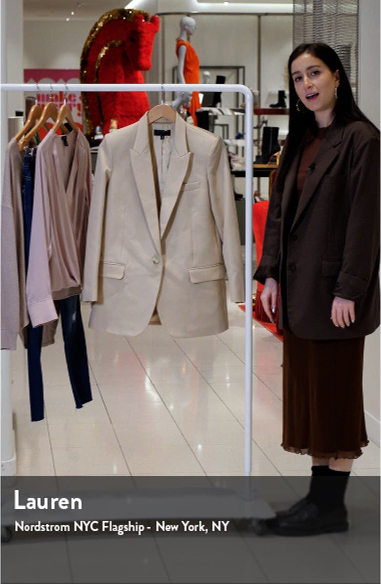 Diane One-Button Wool Blazer, sales video thumbnail