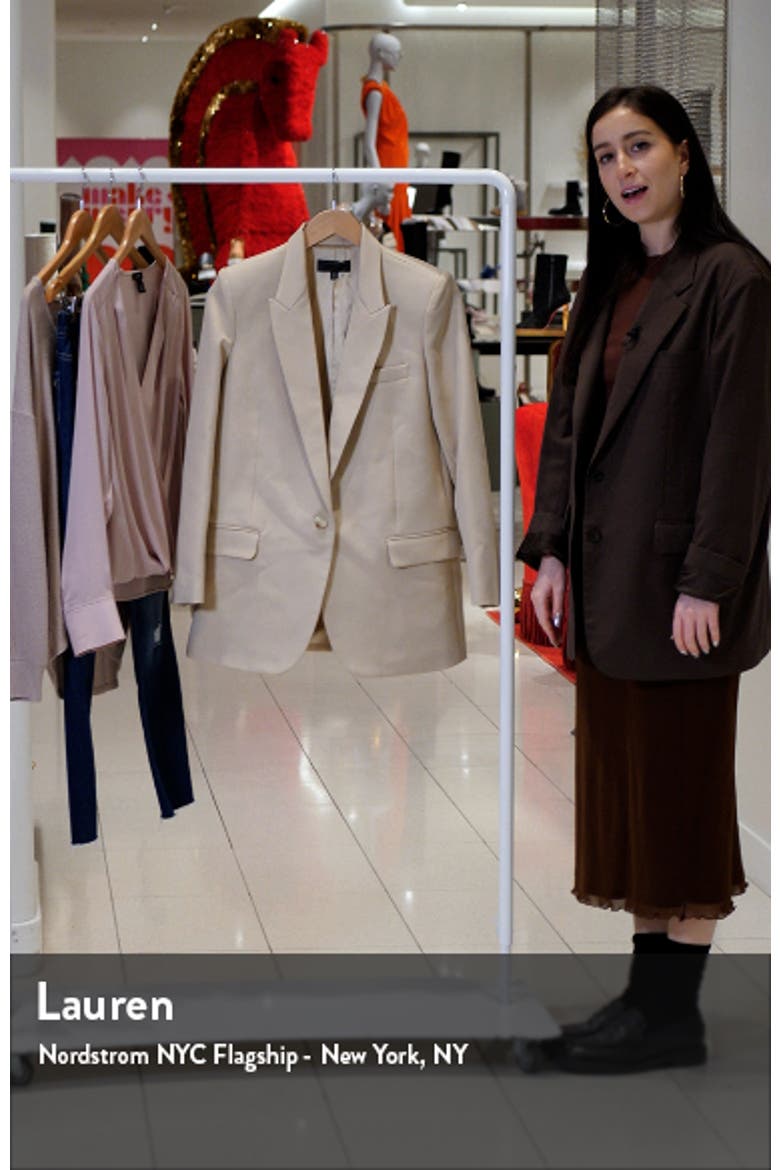 Diane One-Button Wool Blazer video