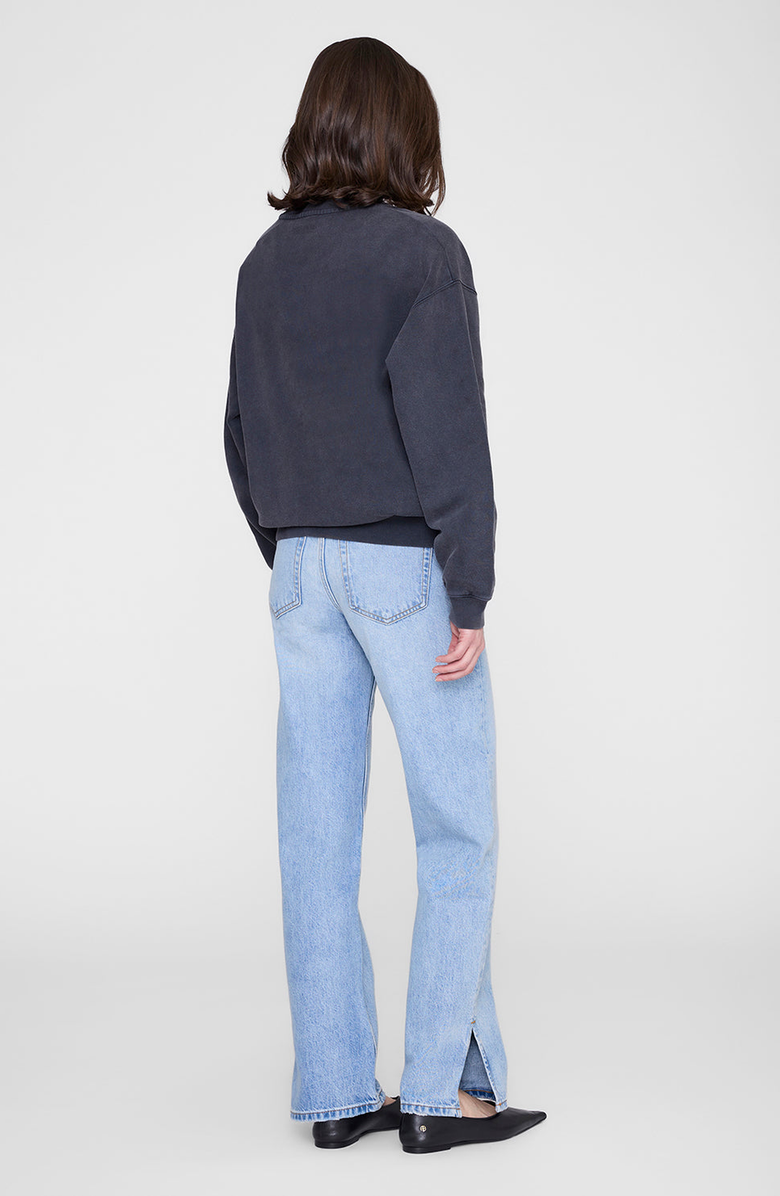 ANINE BING Spencer Eagle Sweatshirt, Alternate, color, Washed Black