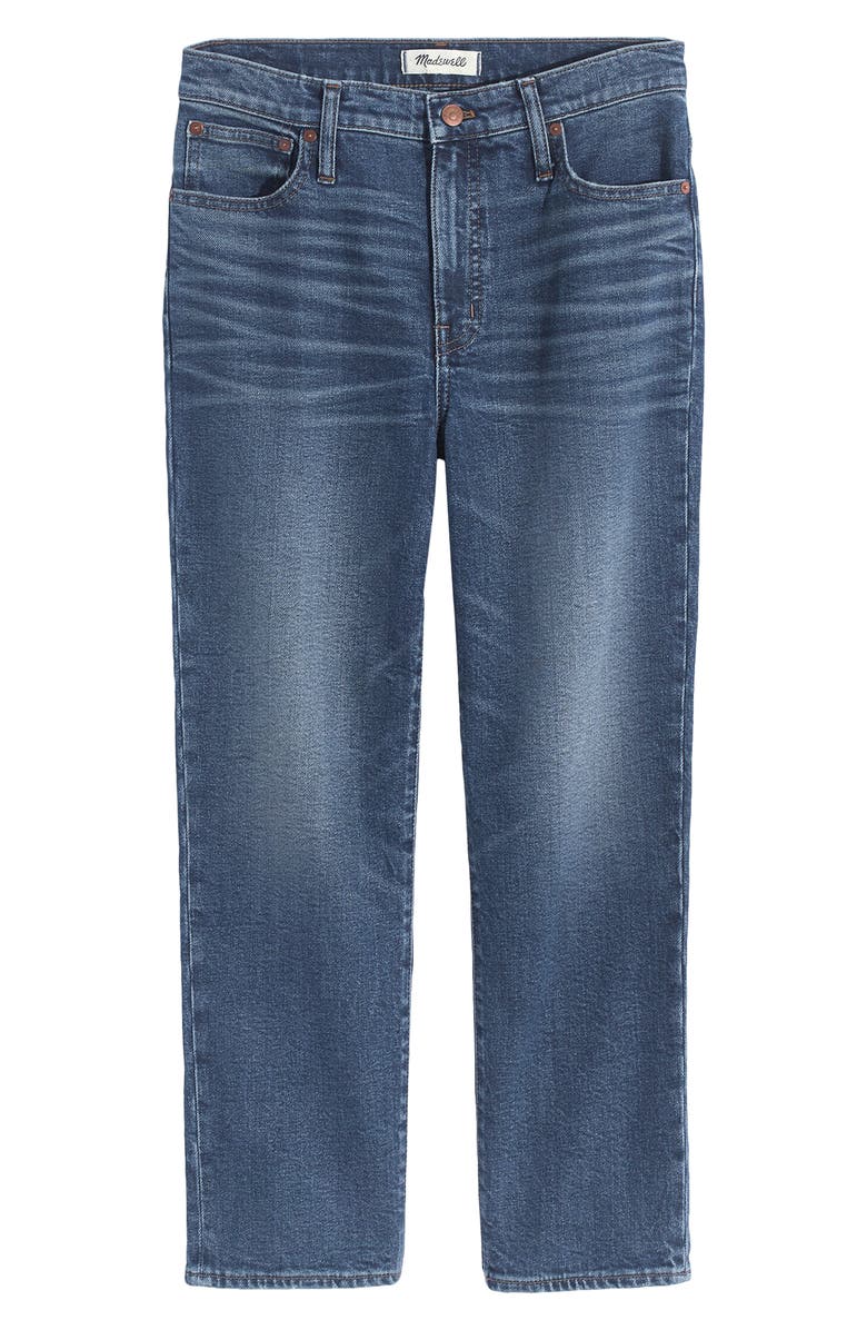 Madewell Mid Rise Classic Straight Jeans, Alternate, color, 