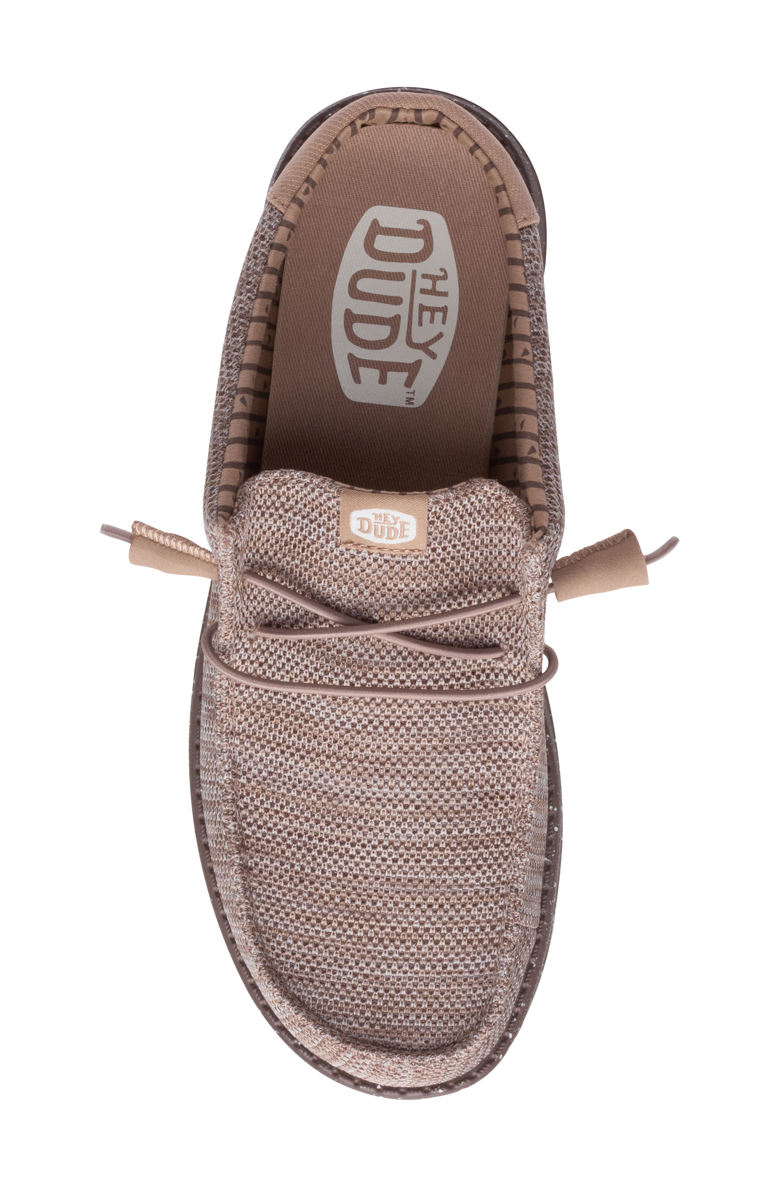 Hey Dude Wally Stretch Sox Slip-On, Alternate, color, Deep Taupe/ Chantrelle Tan