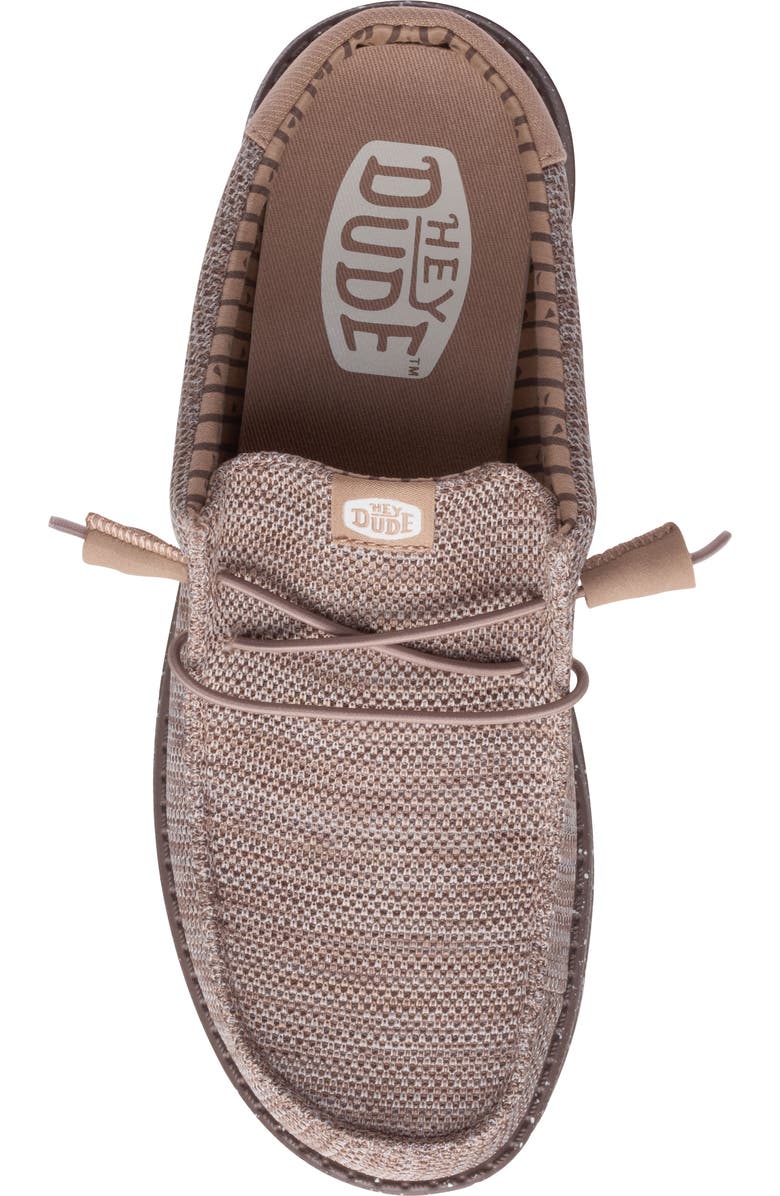 Hey Dude Wally Stretch Sox Slip-On, Alternate, color, Deep Taupe/ Chantrelle Tan
