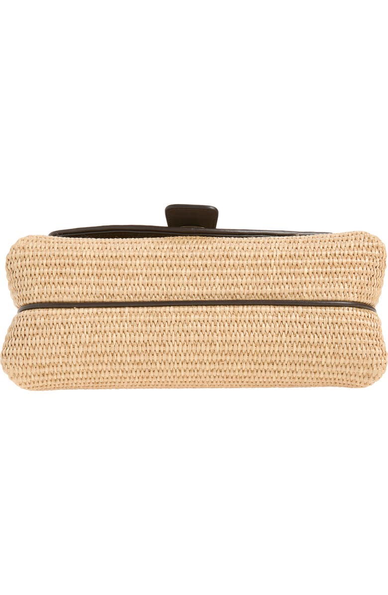 FERRAGAMO Mia Raffia Crossbody Bag, Alternate, color, Naturale Testa Di Moro
