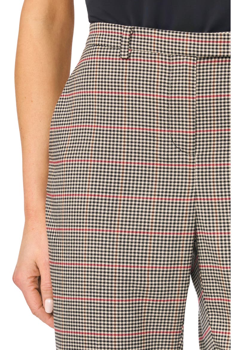 Tailored High Waist Crop Pants, Alternate, color, RICH BLACK