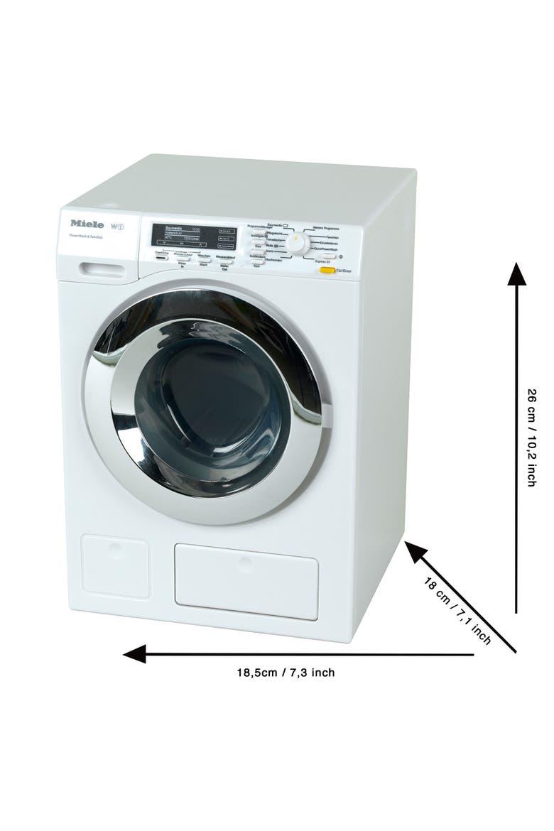 Theo Klein Miele Washing Machine Premium Toys For Kids Ages 3 Years & Up, Alternate, color, White