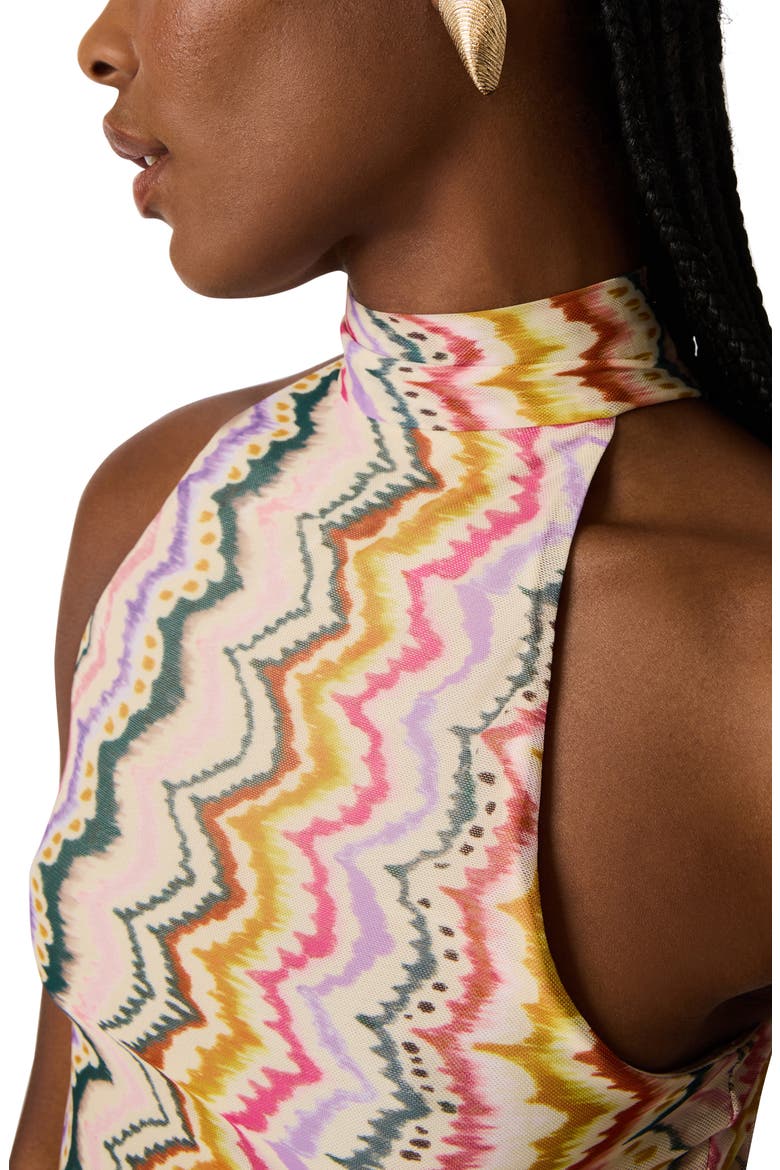 Layra Print Sleeveless Maxi Dress, Alternate, color, RAINBOW VISION