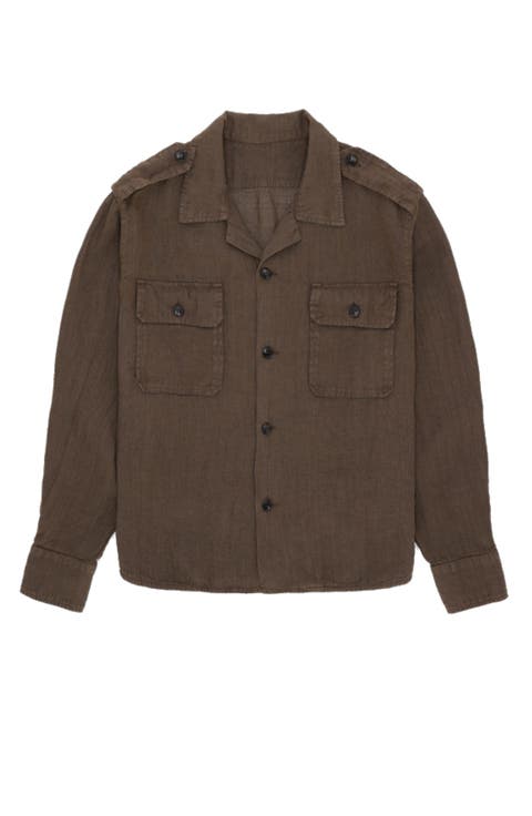 Bonnie Military Linen Shirt
