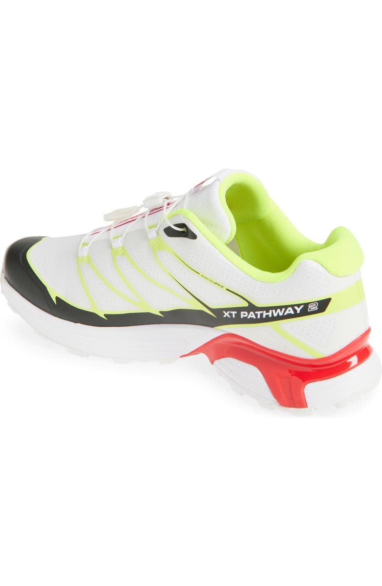 Salomon Gender Inclusive XT-Pathway 2 Sneaker, Alternate, color, White/ Yellow