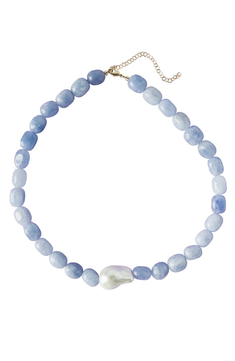 MacRae & Co. Natalie Necklace, Main, color, Blue