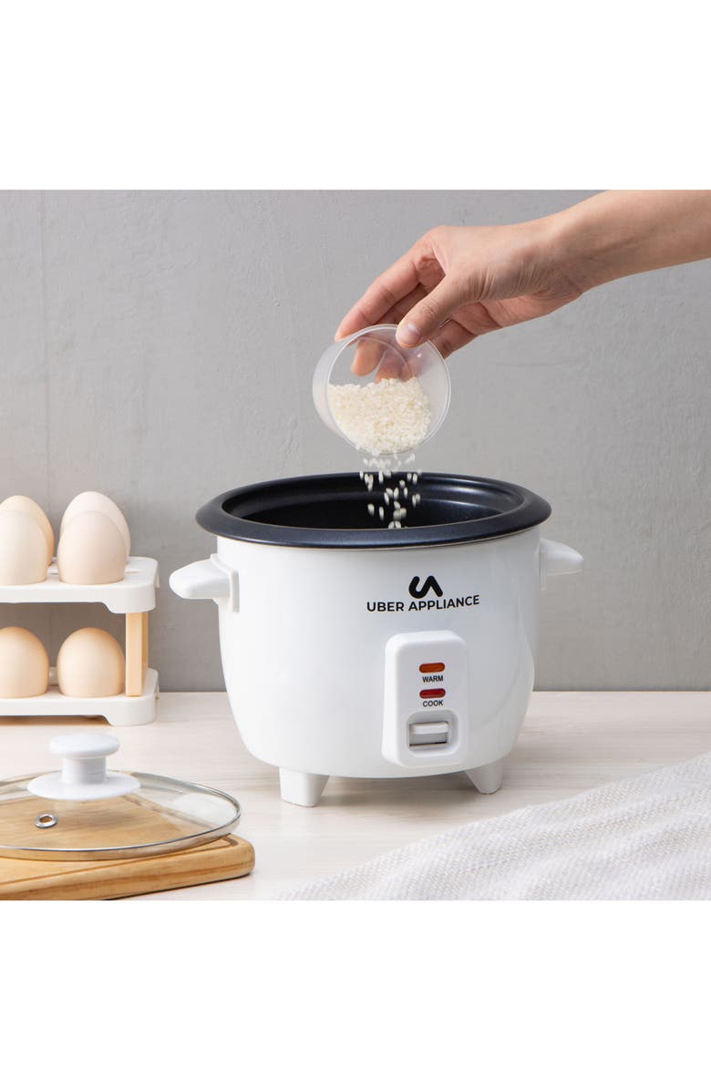 UBER APPLIANCE 6-Cup Rice Cooker, Alternate, color, White
