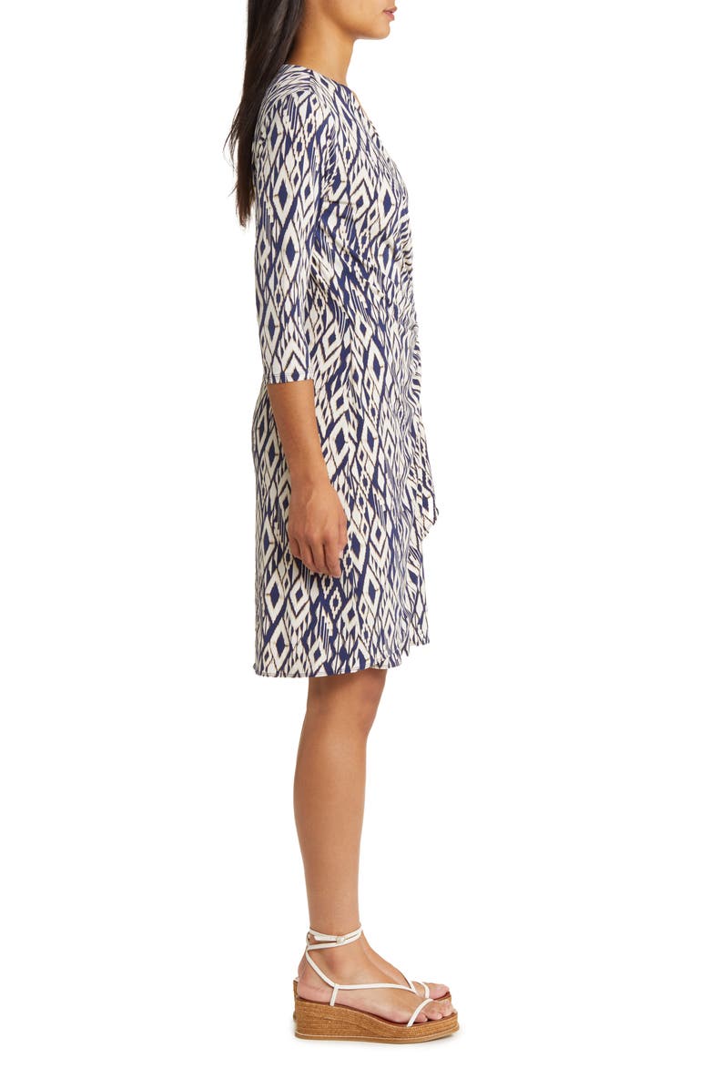 Tommy Bahama Ikat Faux Wrap Dress, Alternate, color, 