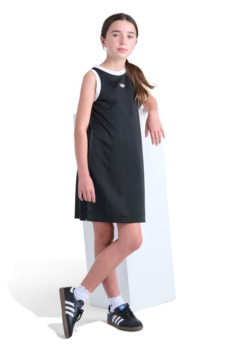 Kids' Archieve Jacquard Dress, Alternate, color, BLACK