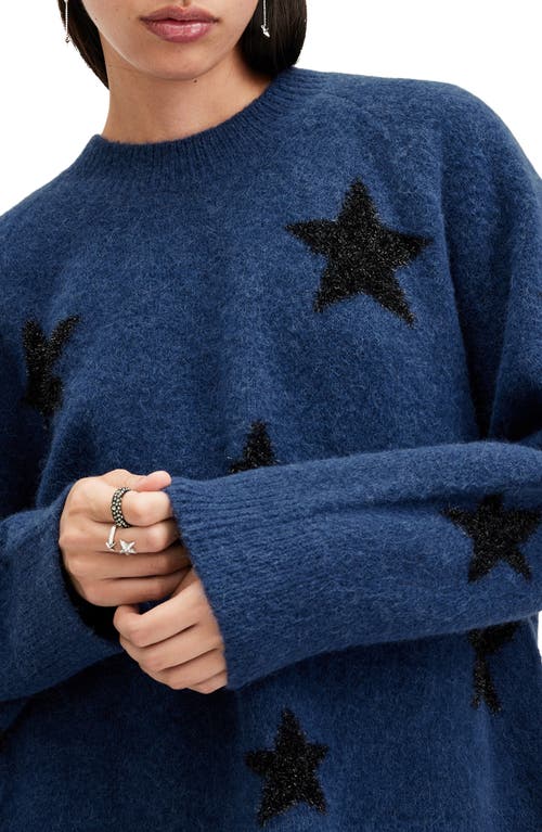 Shop Allsaints Starlet Sweater In Midnight Blue