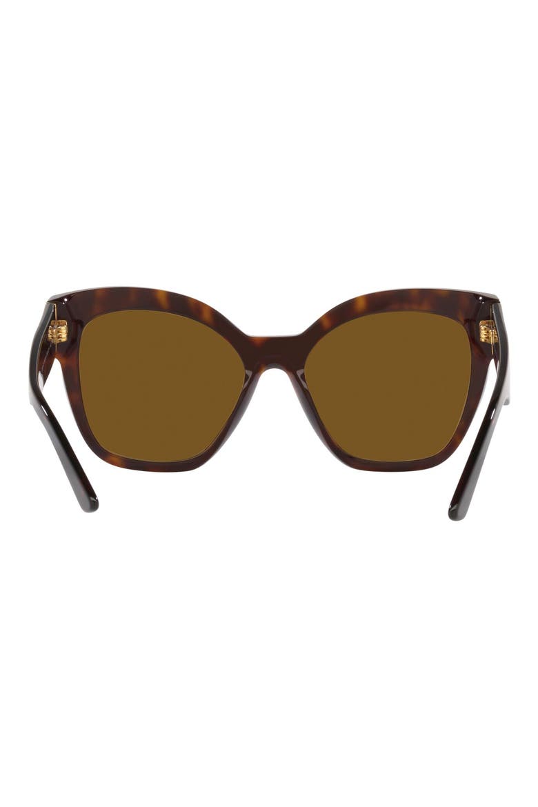 54mm Polarized Irregular Sunglasses, Alternate, color, TORTOISE