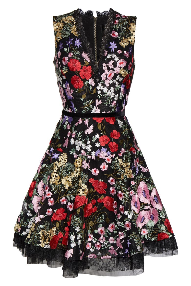 Bronx and Banco Alicia Floral Minidress, Alternate, color, MULTICOLOR