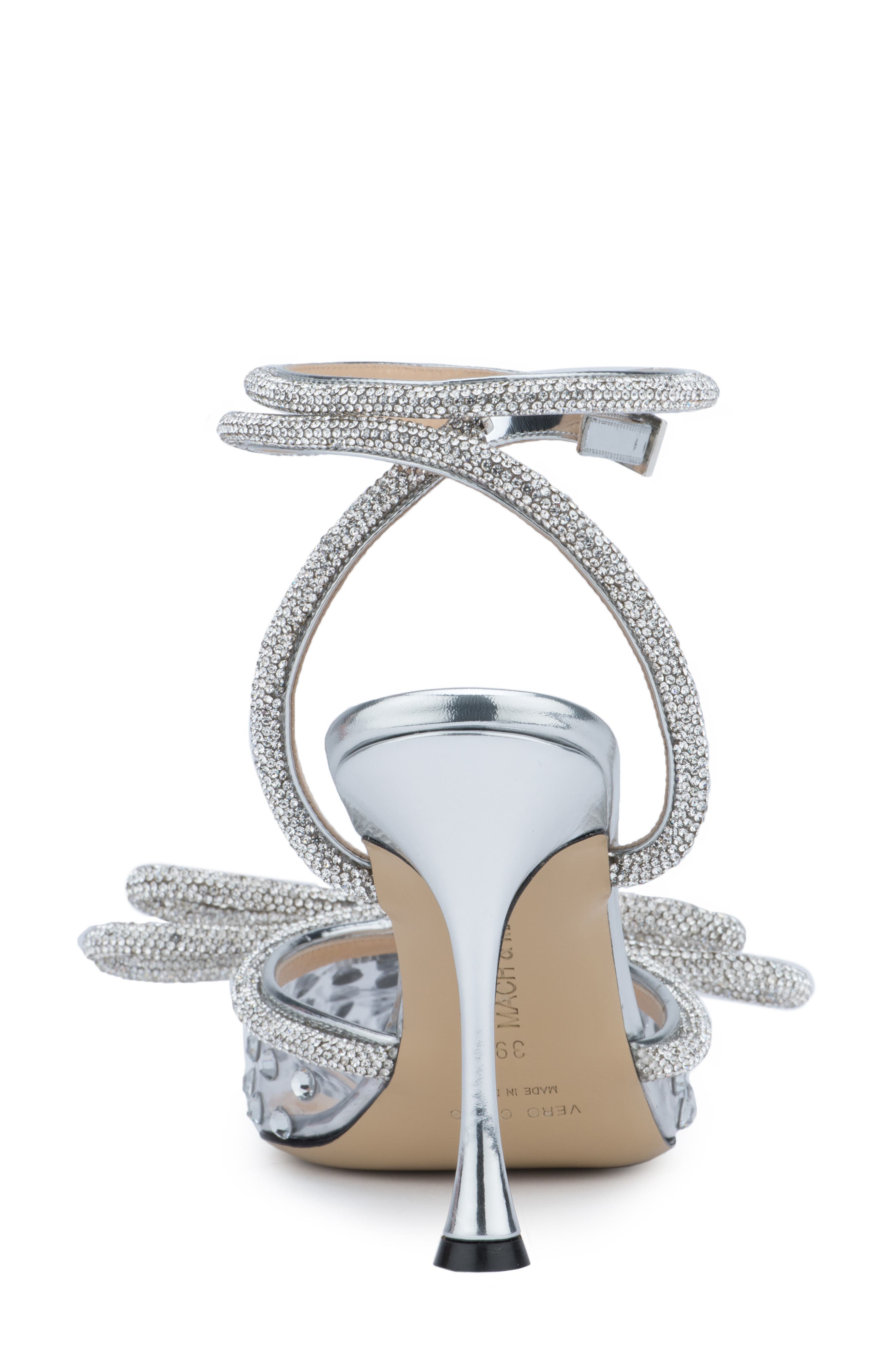 Mach & Mach Double Crystal Bow Pointed Toe Pump, Alternate, color, 