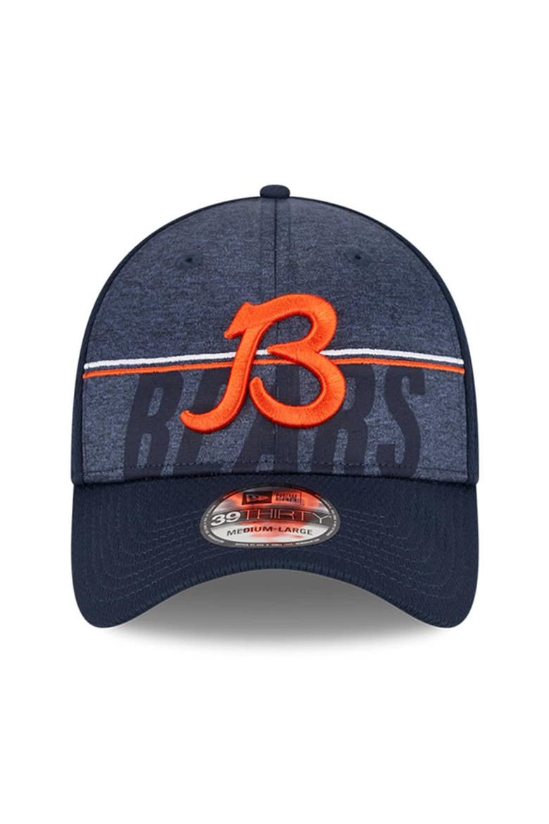 Men's New Era Navy Chicago Bears 2023 NFL Training Camp Secondary Logo 39THIRTY Flex Fit Hat, Alternate, color, Navy