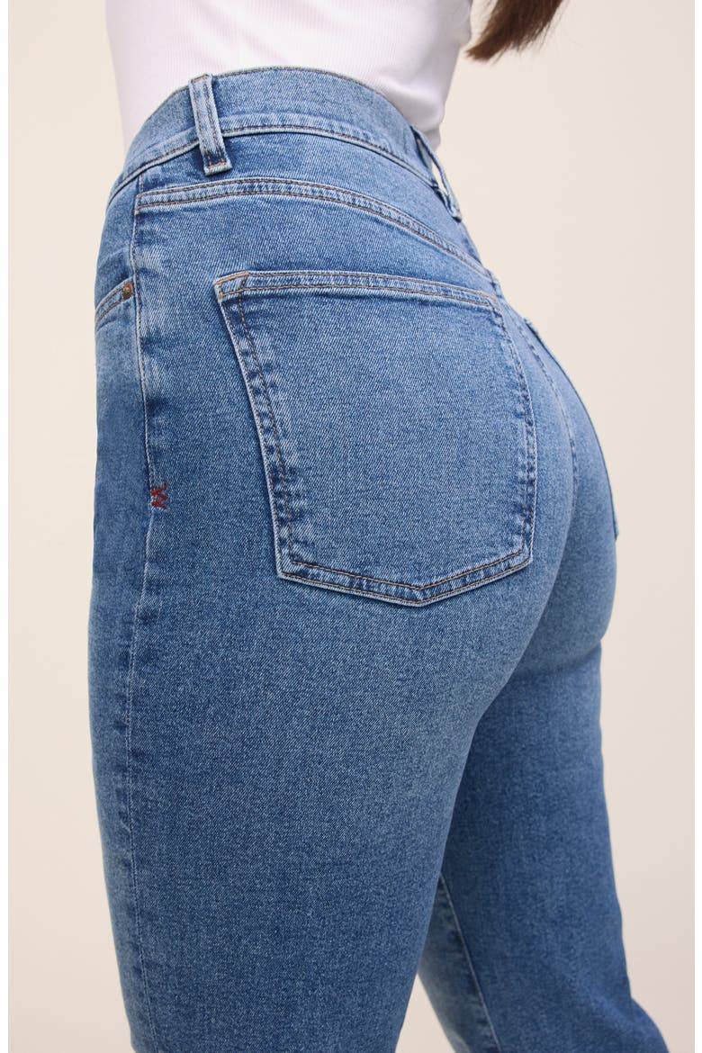 ASE High Waist Ankle Straight Leg Jeans, Alternate, color, EVER AFTER