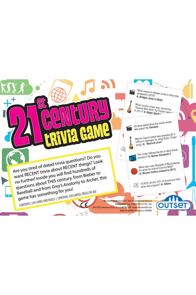 21st Century Trivia Game, Alternate, color, Multicolored