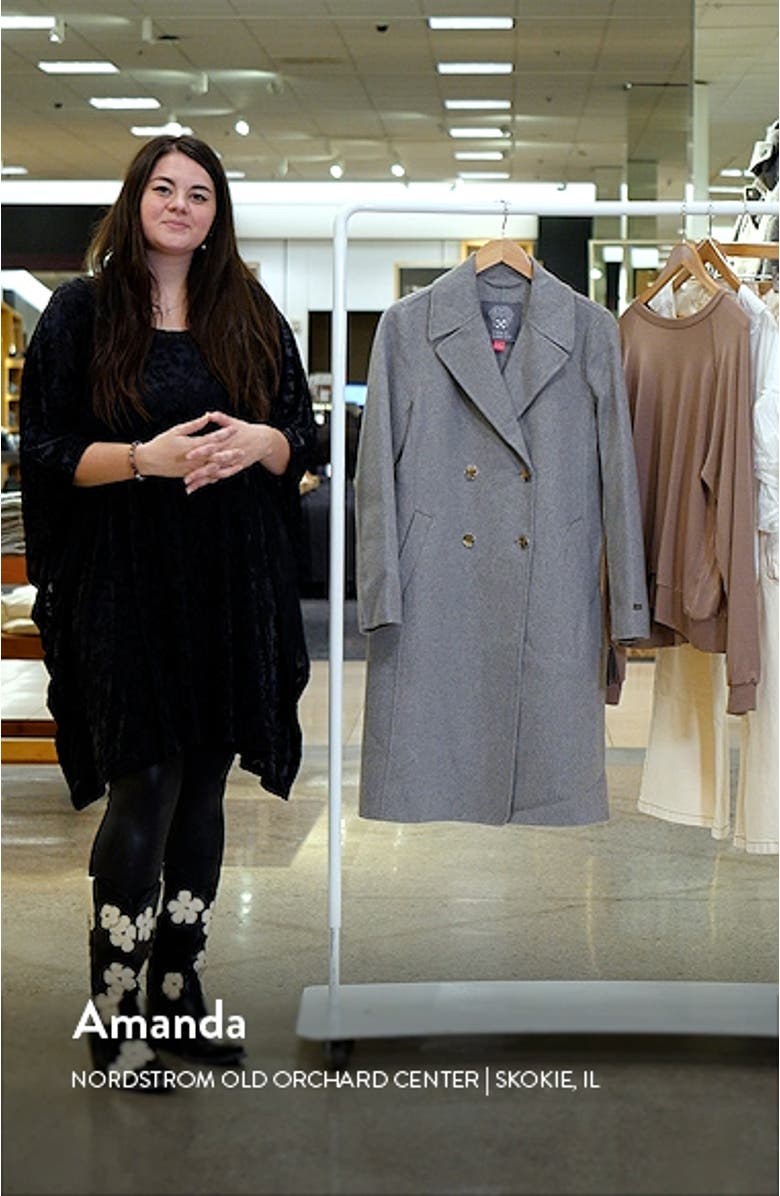 Kyle Relaxed Fit Double Face Wool Blend Coat, sales video thumbnail